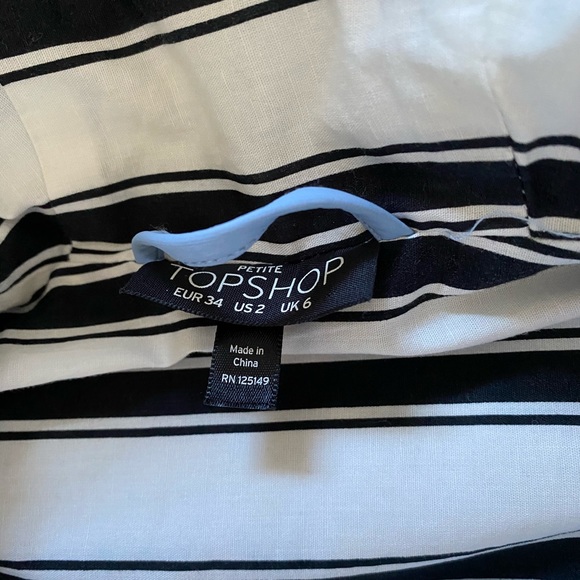 TOPSHOP PETITE SIZE 02 RAIN COAT BABY BLUE - Picture 3 of 3